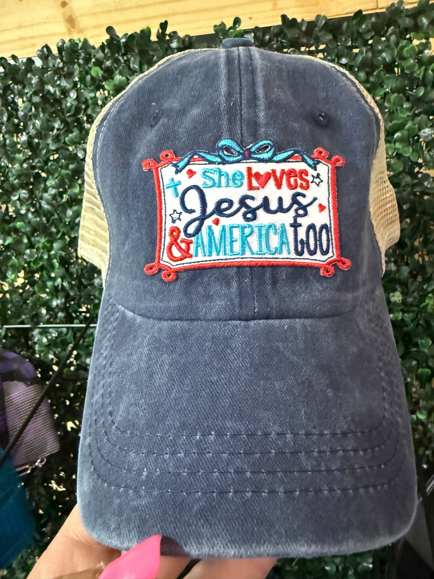 SHE ❤️ JESUS & AMERICA TOO