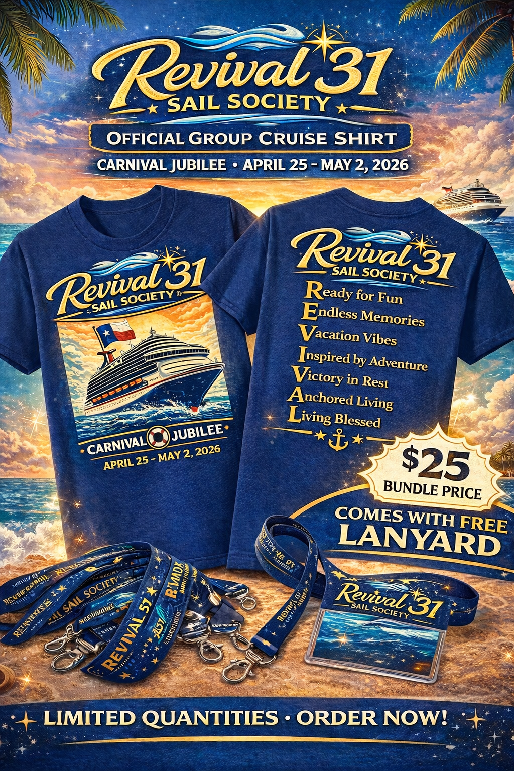 Sail Society Group Cruise Shirt 04/25/26